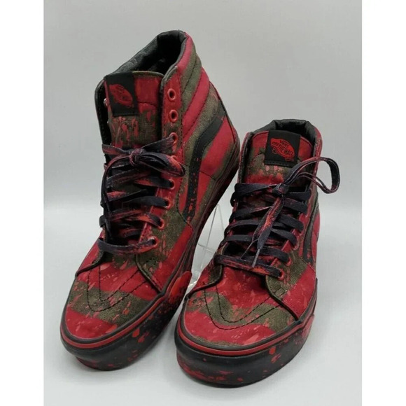 Vans Men's SK8-Hi House Of Terror Nightmare On Elm Street Freddy Krueger Sz 9.5 - Picture 1 of 13
